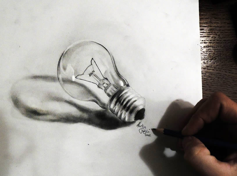 creative 3d pencil drawings